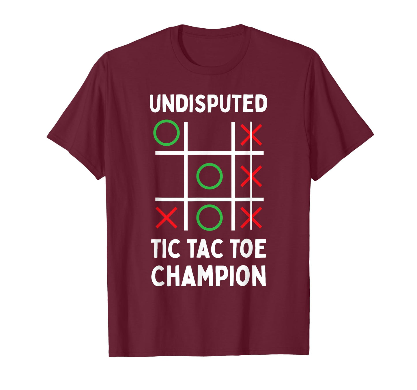 Undisputed Tic Tac Toe Champion Funny Thinking Game Gift T-Shirt
