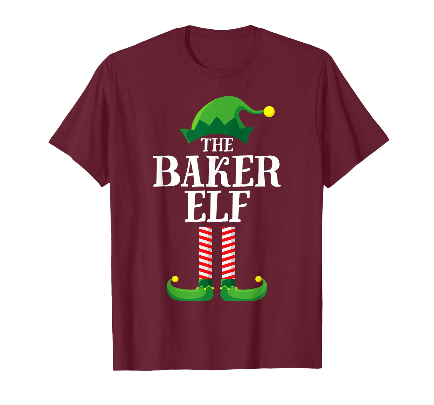 Baker Elf Matching Family Group Christmas Party Pyjamas T-Shirt