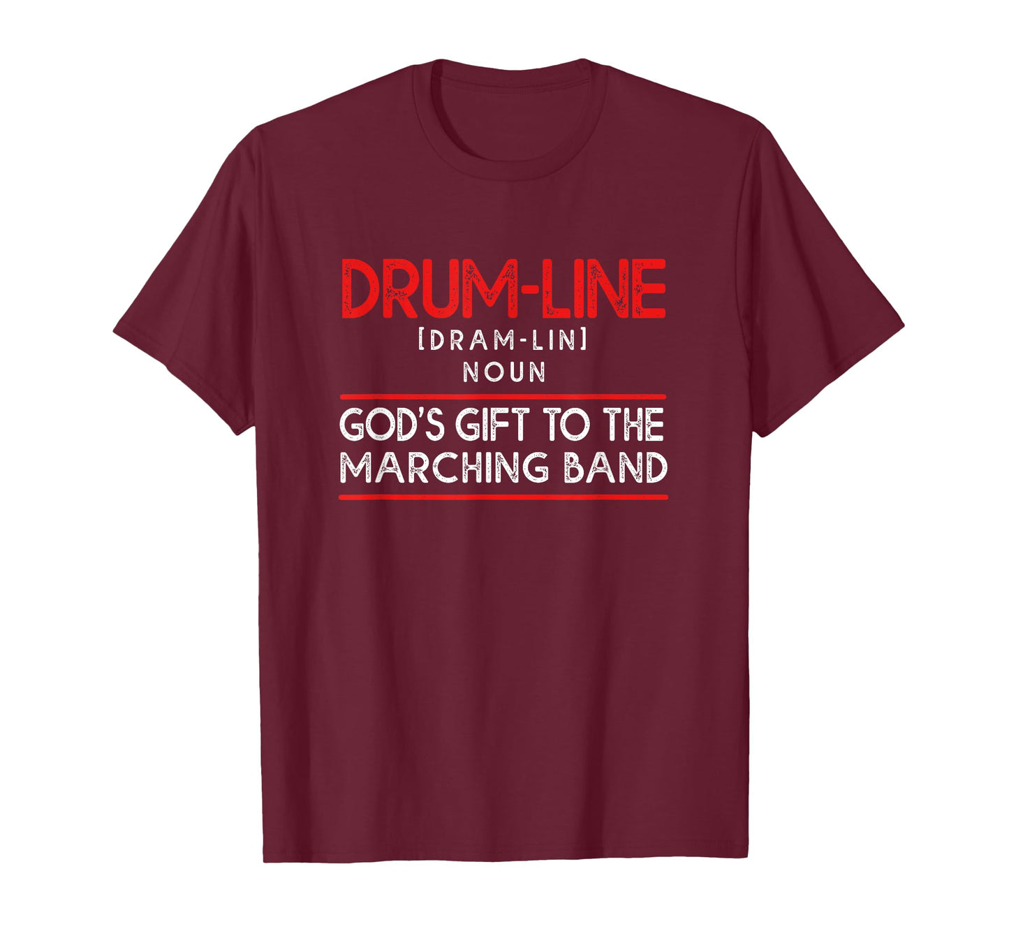 Funny Percussion Drum Line God's Gift To Marching Band T-Shirt