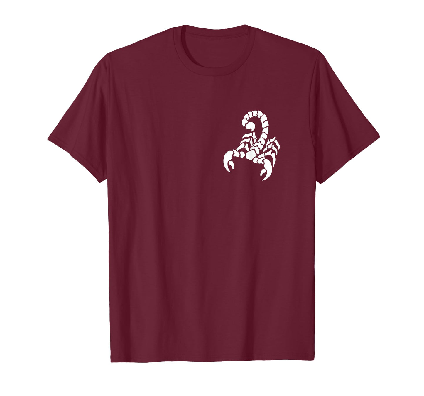 Left Chest Scorpion Design Funny Arachnologist Scorpio T-Shirt
