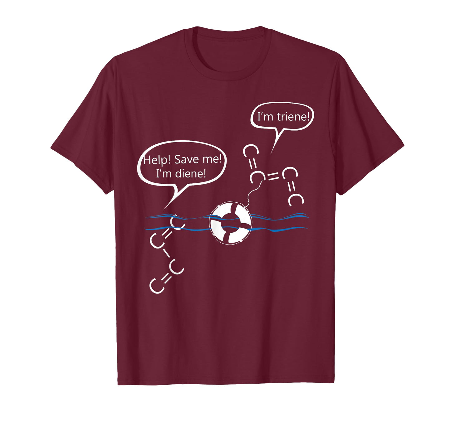 Funny Organic Chemistry Shirt-Diene and Triene for Women Men T-Shirt