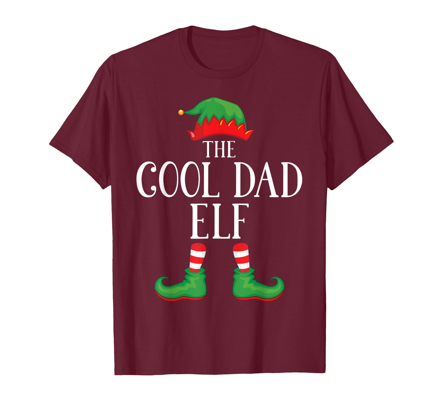 Cool Dad Elf Matching Group Xmas Funny Family Christmas T-Shirt