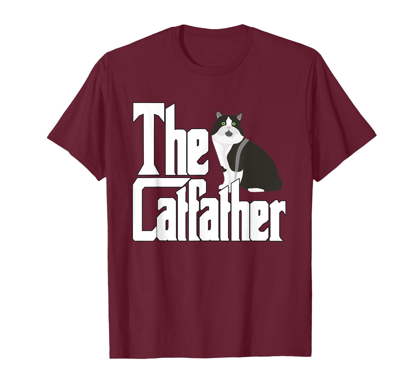 The Catfather Cat Father Mafia Whiskers Male Daddy T-Shirt