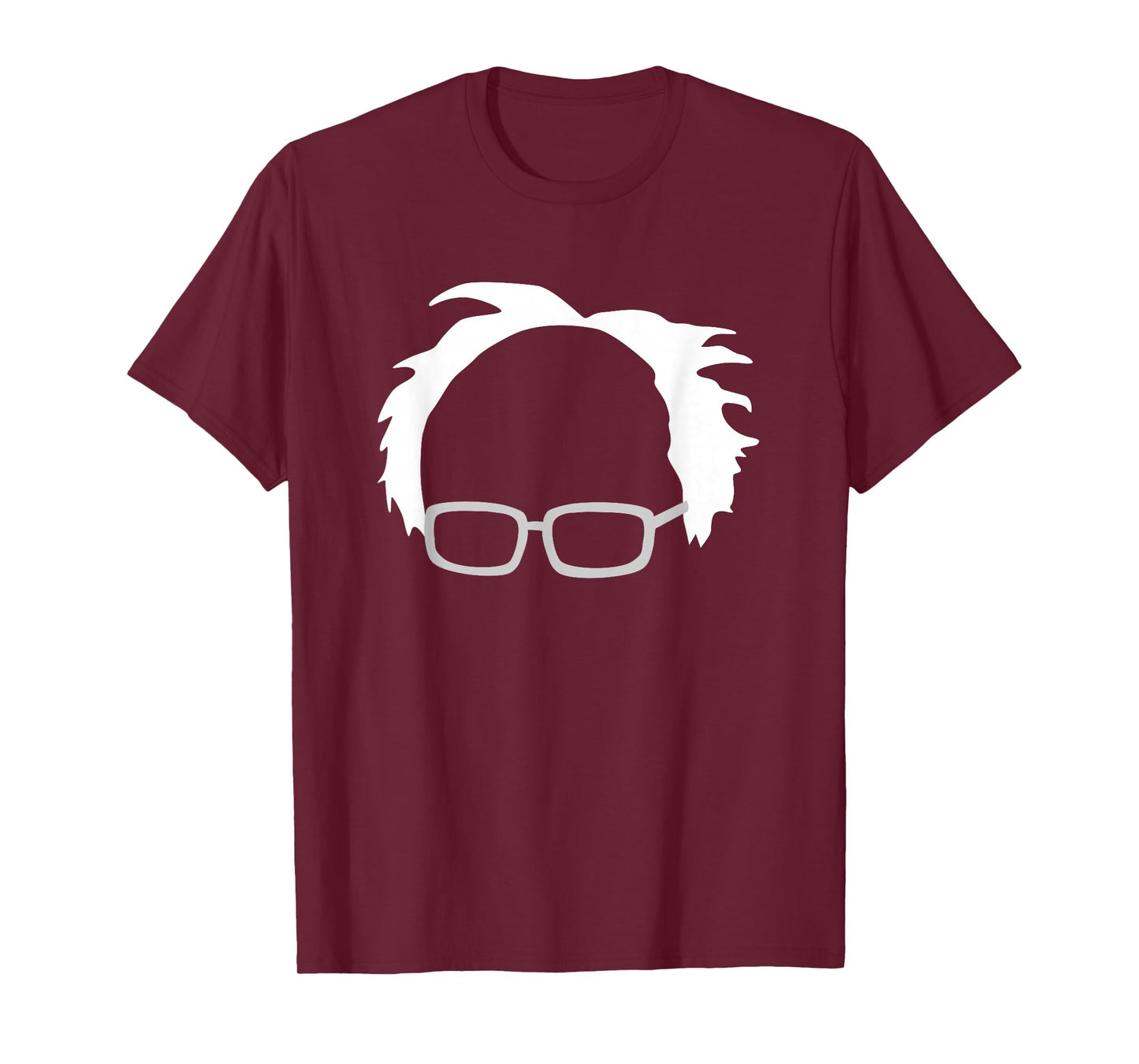 Bernie Sanders Hair and Glasses Bernie 2020 T-Shirt Small