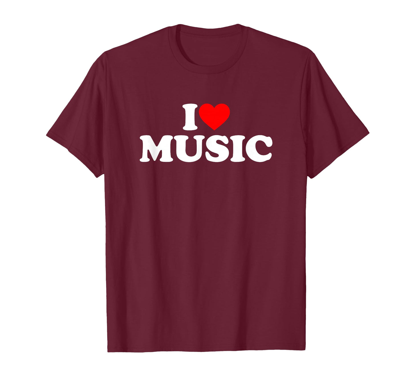 I Love Music Shirt Music Lover Shirt I Heart Music T-Shirt