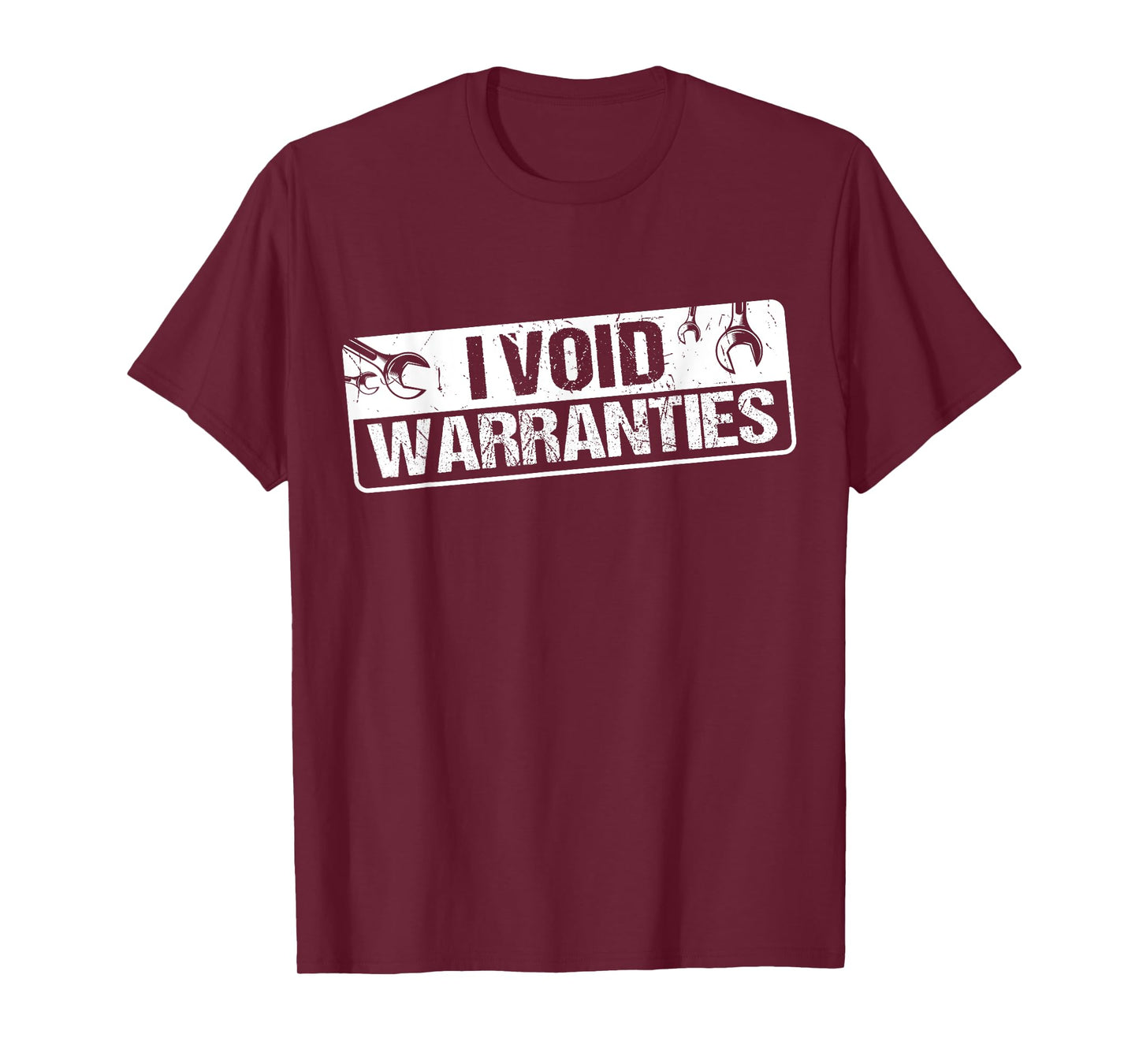 I Void Warranties T-Shirt - Black - Unisex-Adults - T-Shirt - Short Sleeve - Classic Fit - Adult, Unisex - S