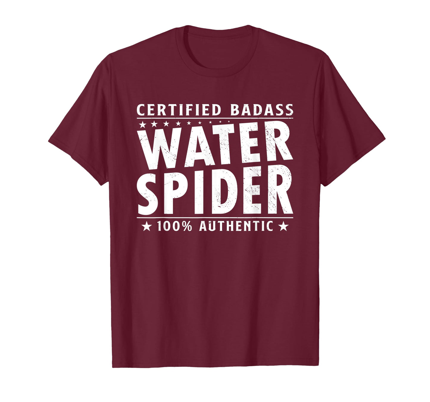 Certified Badass Water Spider Halloween Spider Lover T-Shirt