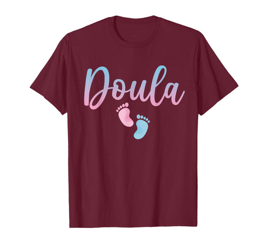 Cute Doula Art For Women Girls Birth Worker Nursing Doula T-Shirt