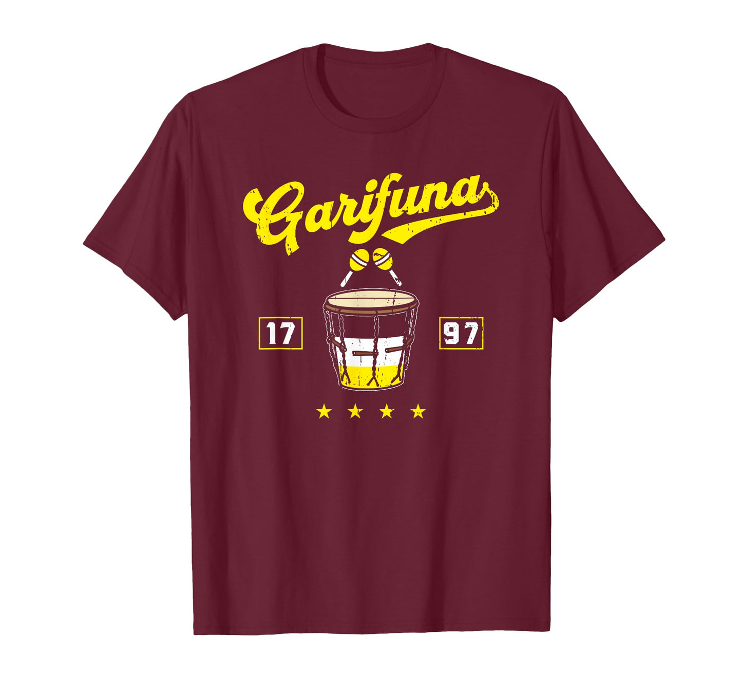 Garifuna 1797 Garinagu Honduras Punta Paranda Music Drums T-Shirt