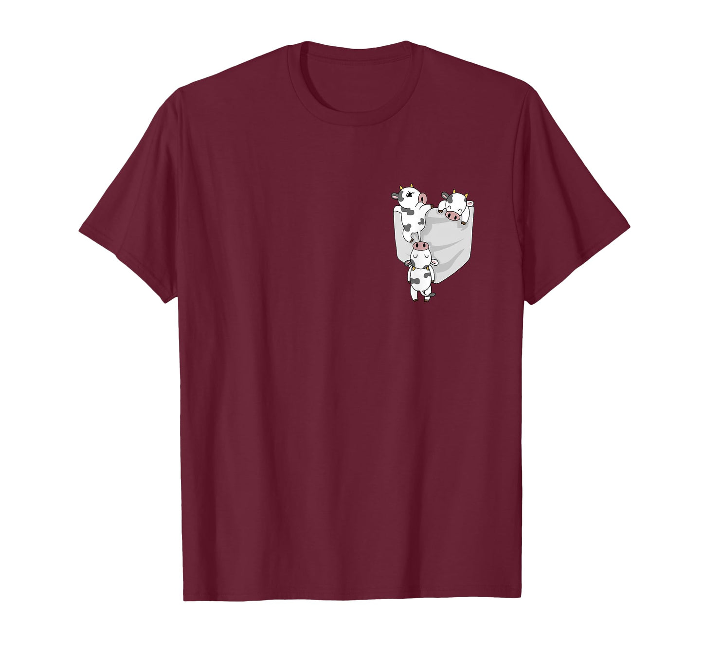 Cow Pocket Funny Milk Cow in A Bag T-Shirt