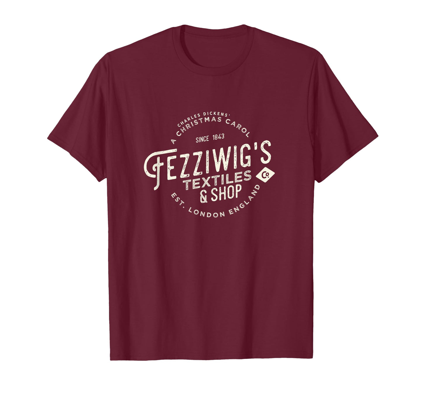 Christmas Carol, Fezziwigs, Scrooge, Holiday Design T-Shirt