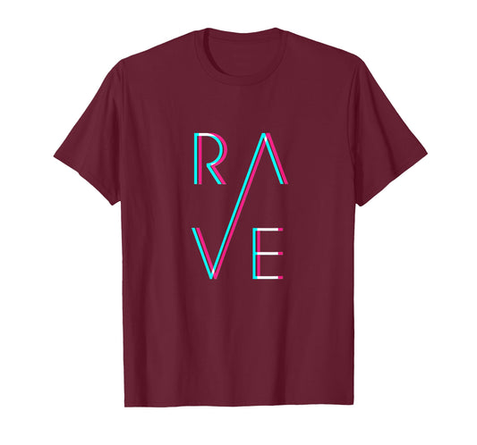 RAVE Trippy Techno EDM Trance Goa Festival T-Shirt