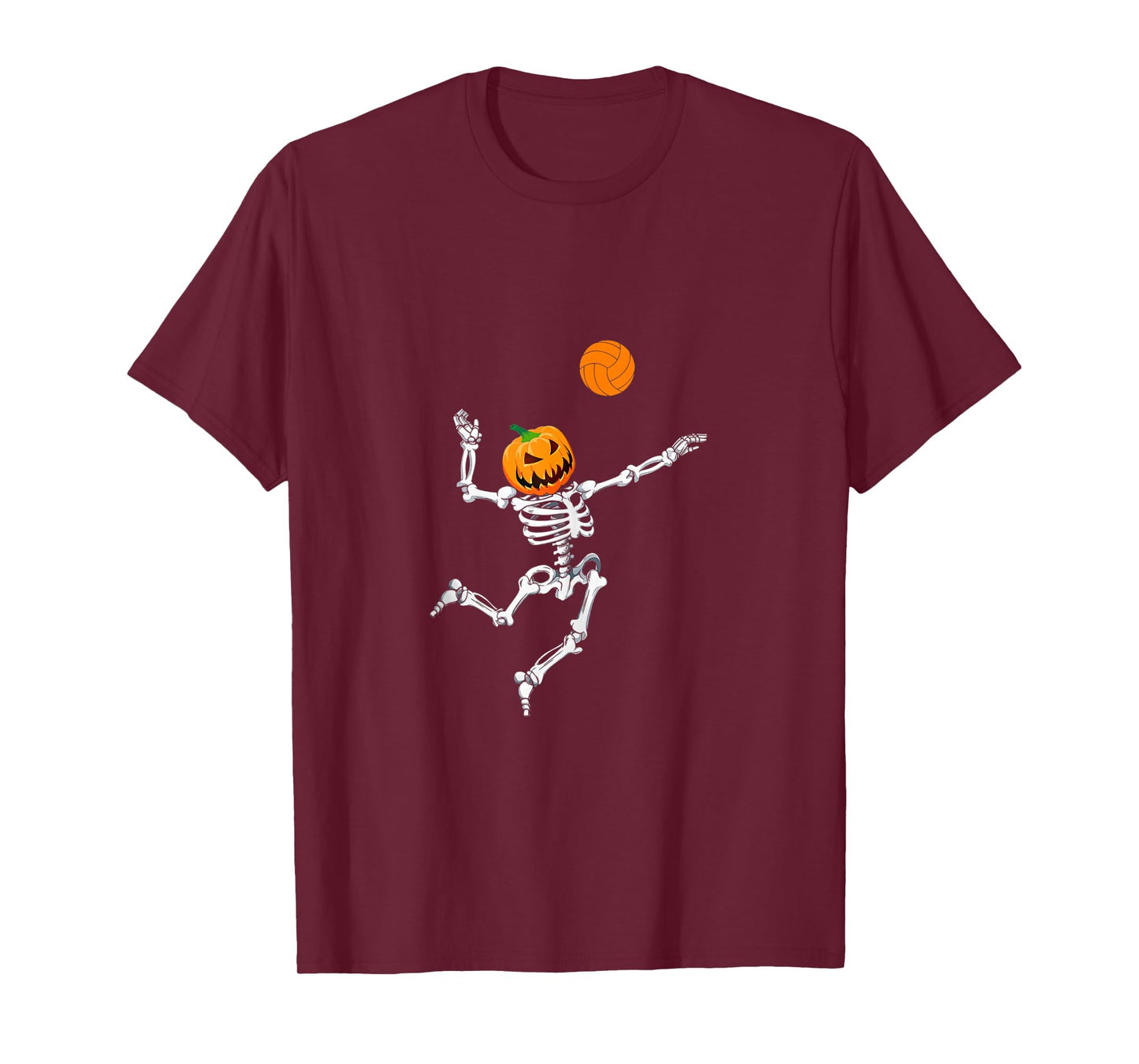 Skeleton Volleyball Halloween Pumpkin Tank Top