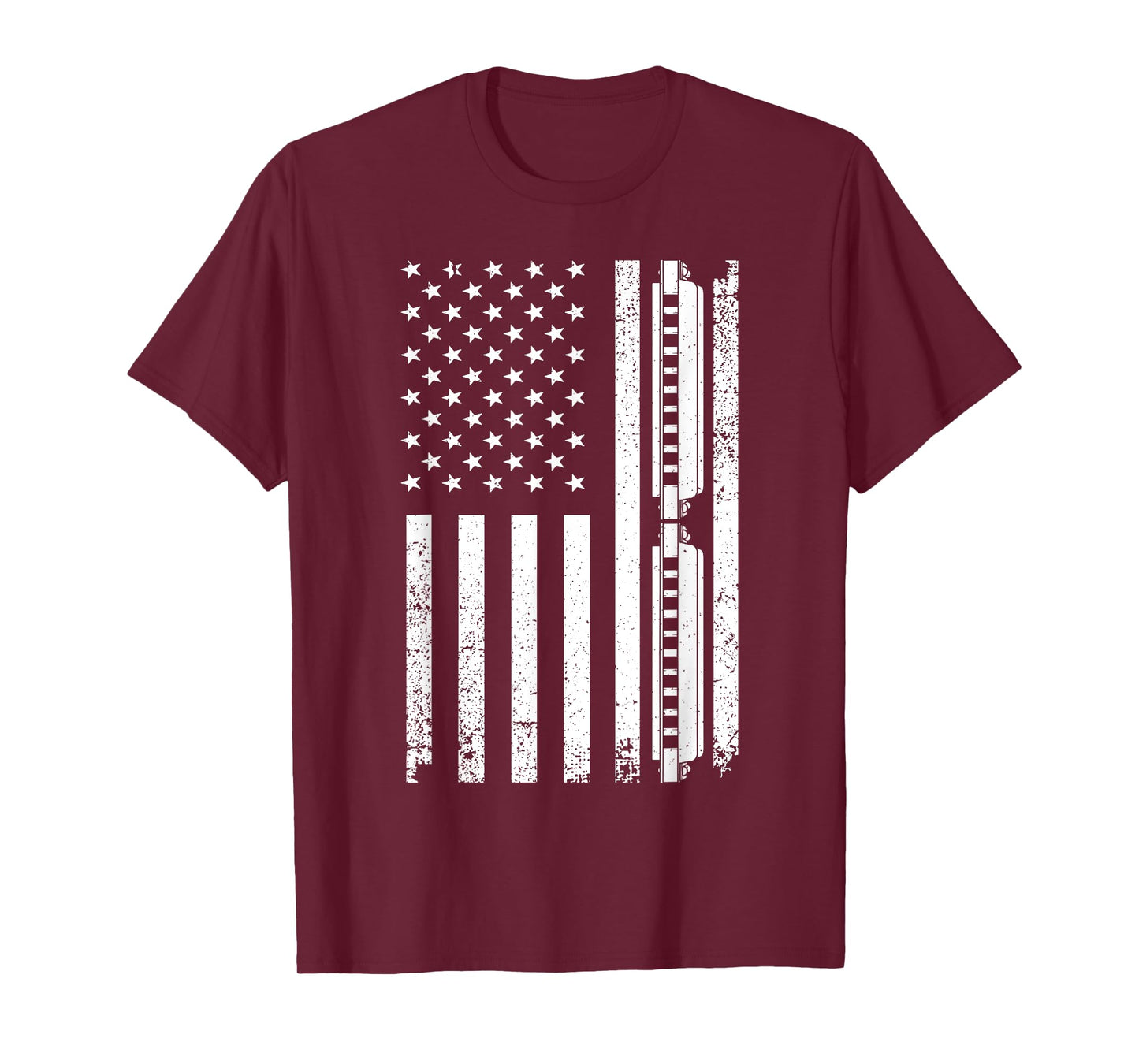 Harmonica Art For Men Women Harmonicist Blues Music Lovers T-Shirt