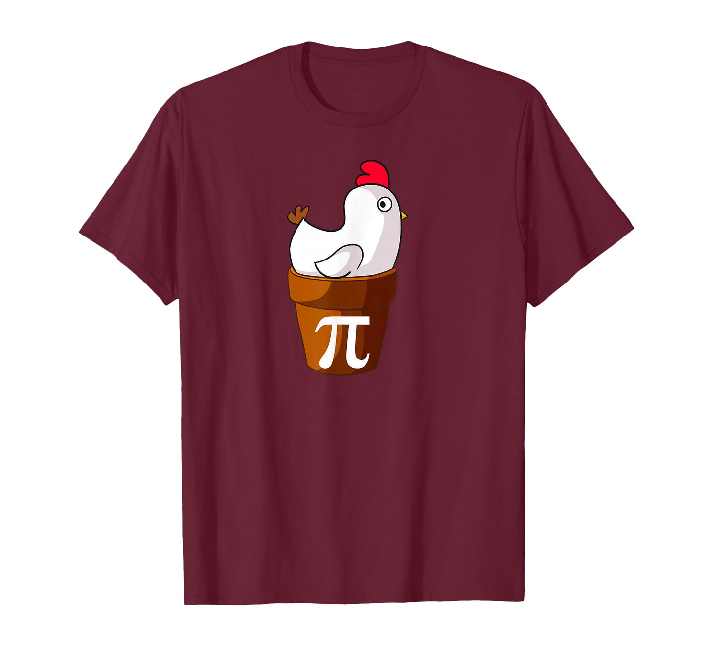 Chicken Pot Pie Funny Math Pun Chicken Pot Pi T-Shirt Small