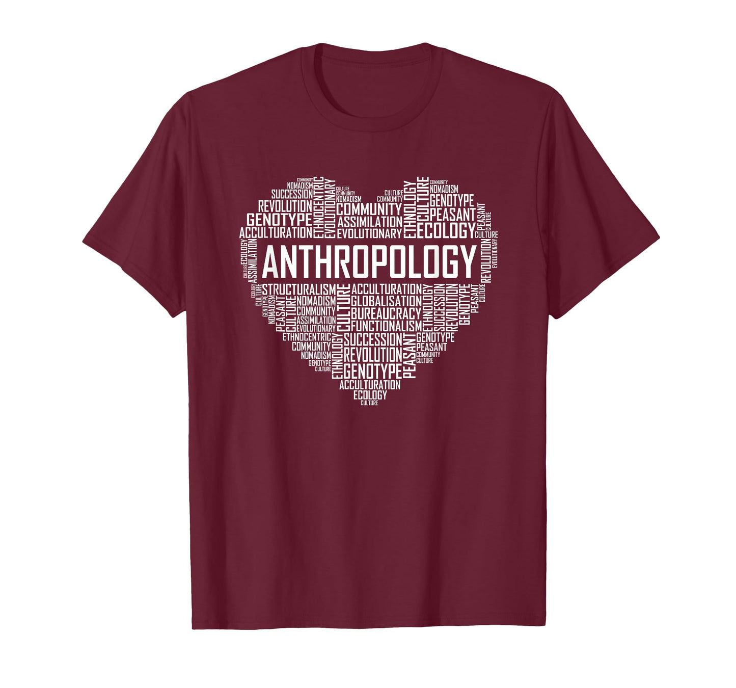Anthropology Heart Gift Anthropologist Teacher Gifts Men Women T-Shirt