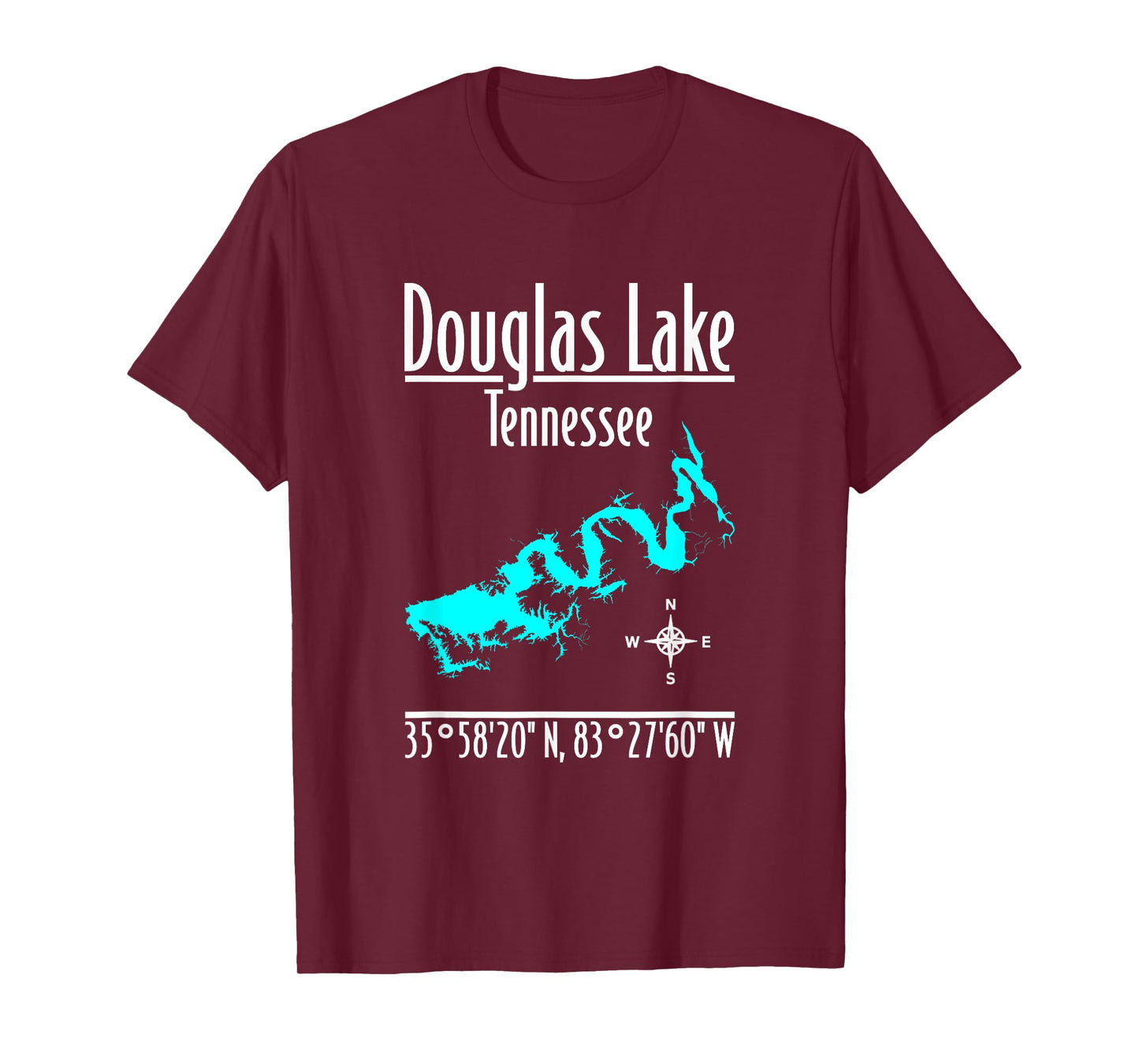 Modern Douglas Lake - Tennessee T-Shirt