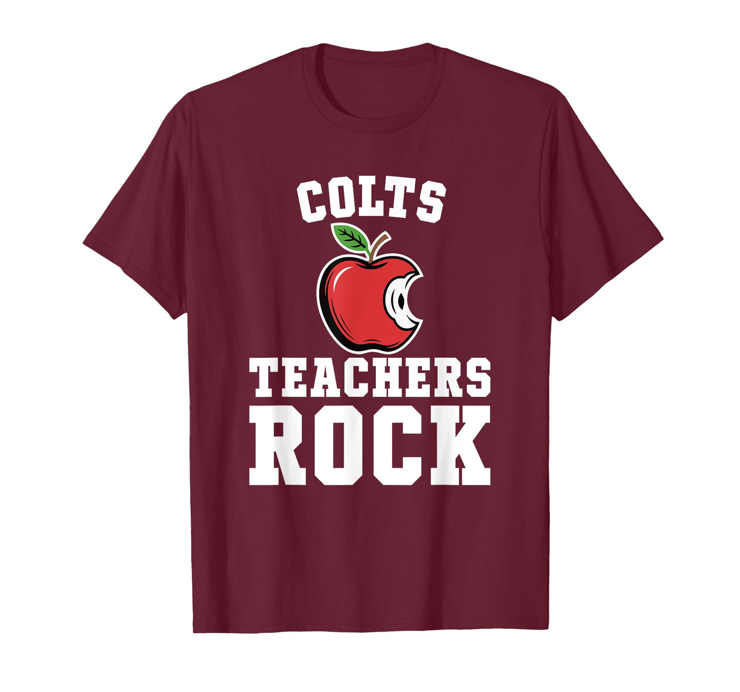 Colts Teachers Rock! Retro School Support Teaching T-Shirt