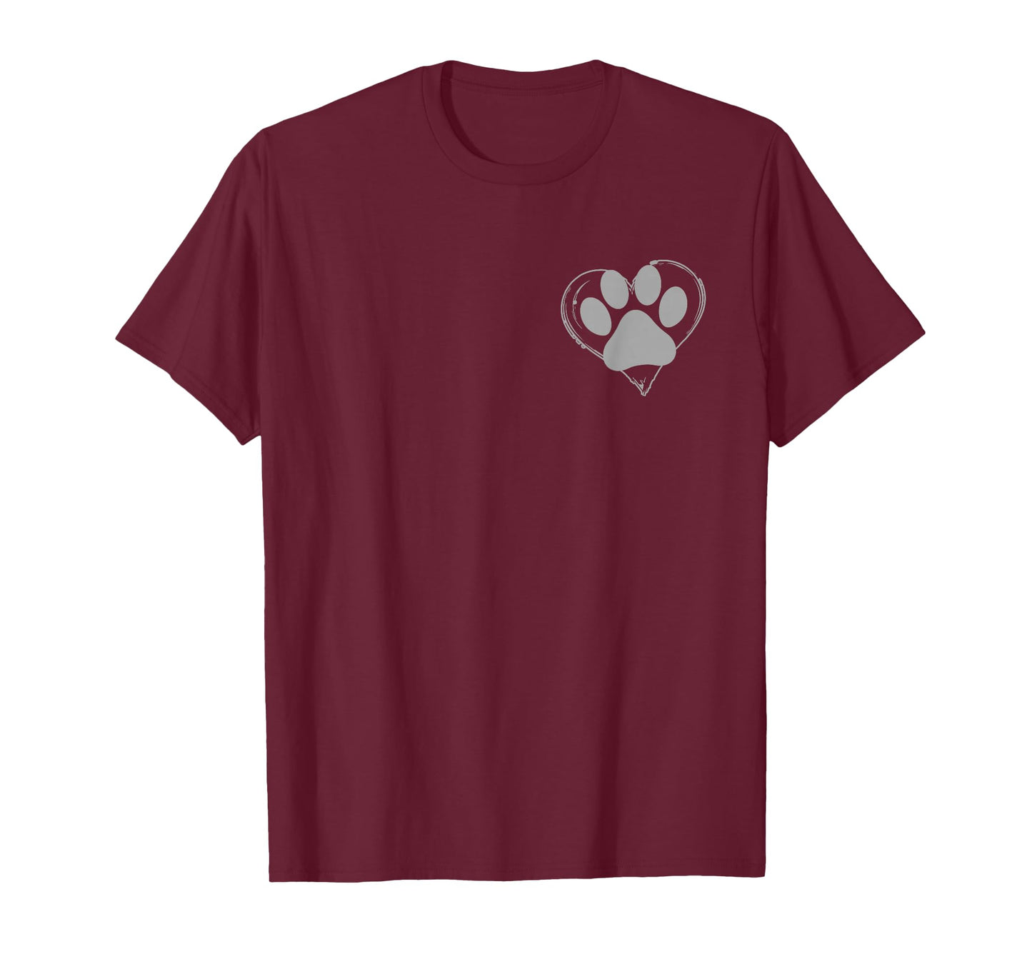 Heart with paw for dog lovers T-Shirt