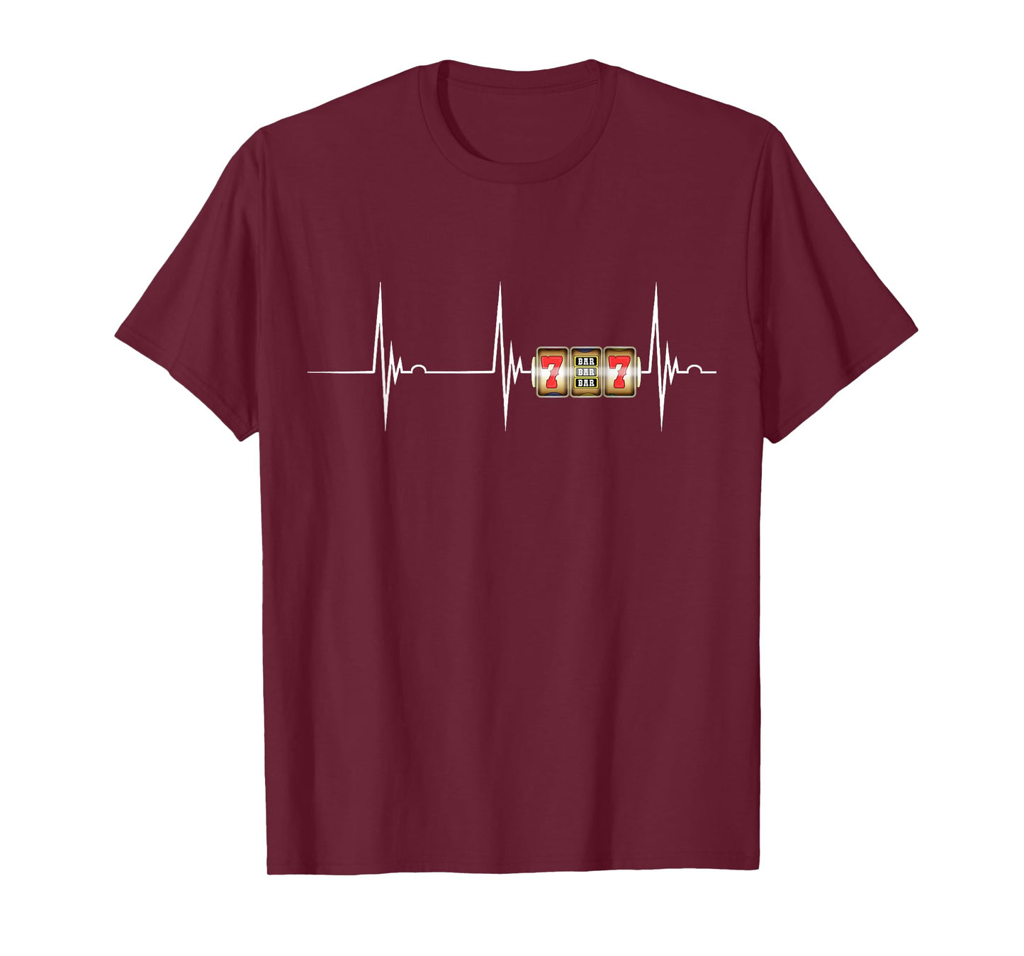 Casino Arcade Heartbeat ECG Pulse Spielo Machine T-Shirt