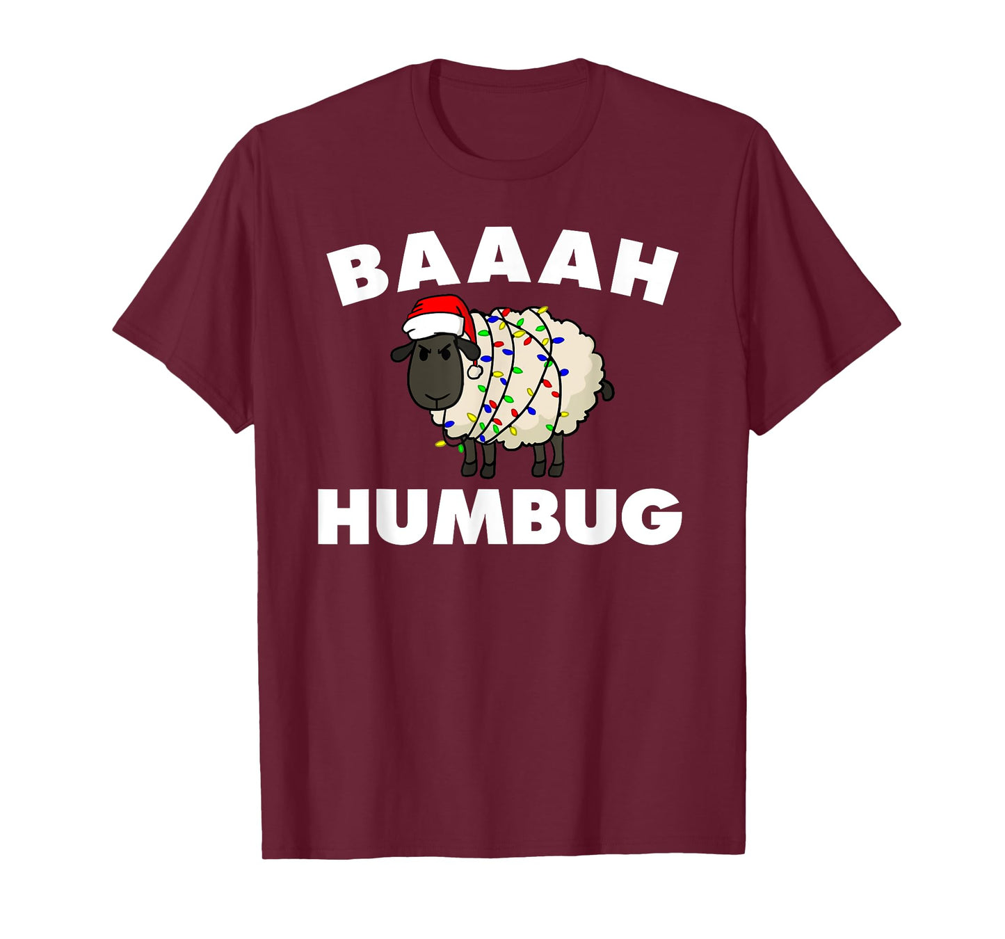 Baaah Humbug Anti-Christmas Sheep shirt funny sheep tee T-Shirt