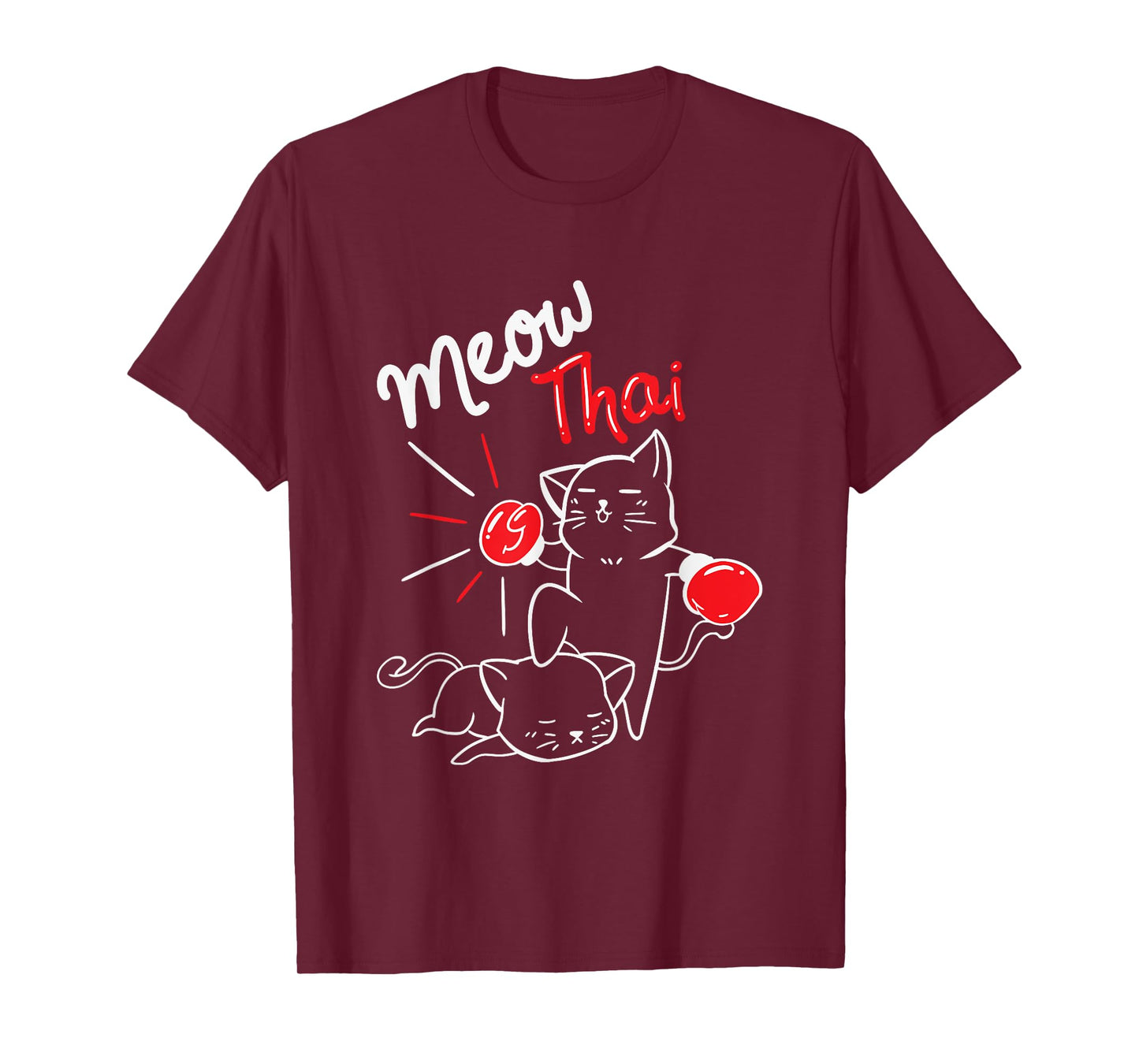 Meow Thai I Muay Thai Boxing I Muay Thai Men Women Kids T-Shirt
