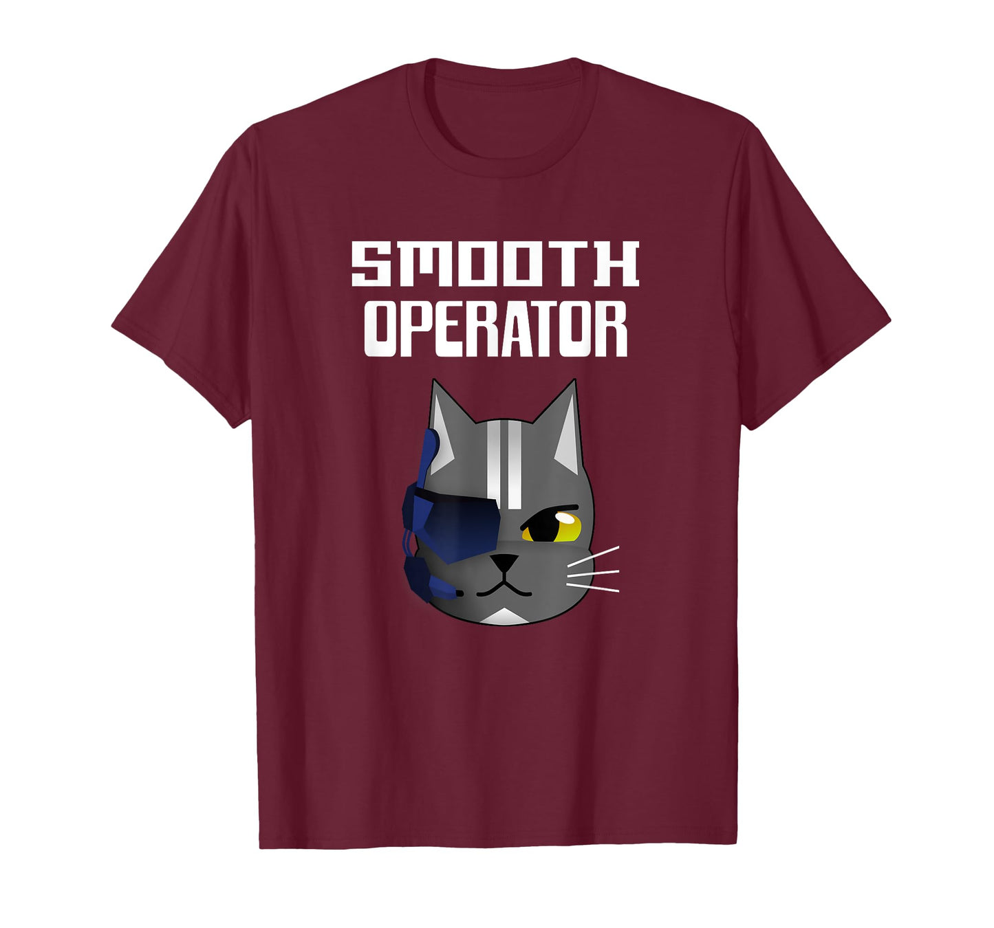 Funny Cat t-shirt; Smooth Operator Cat Shirt for Cat Lovers T-Shirt for Men Women Kids