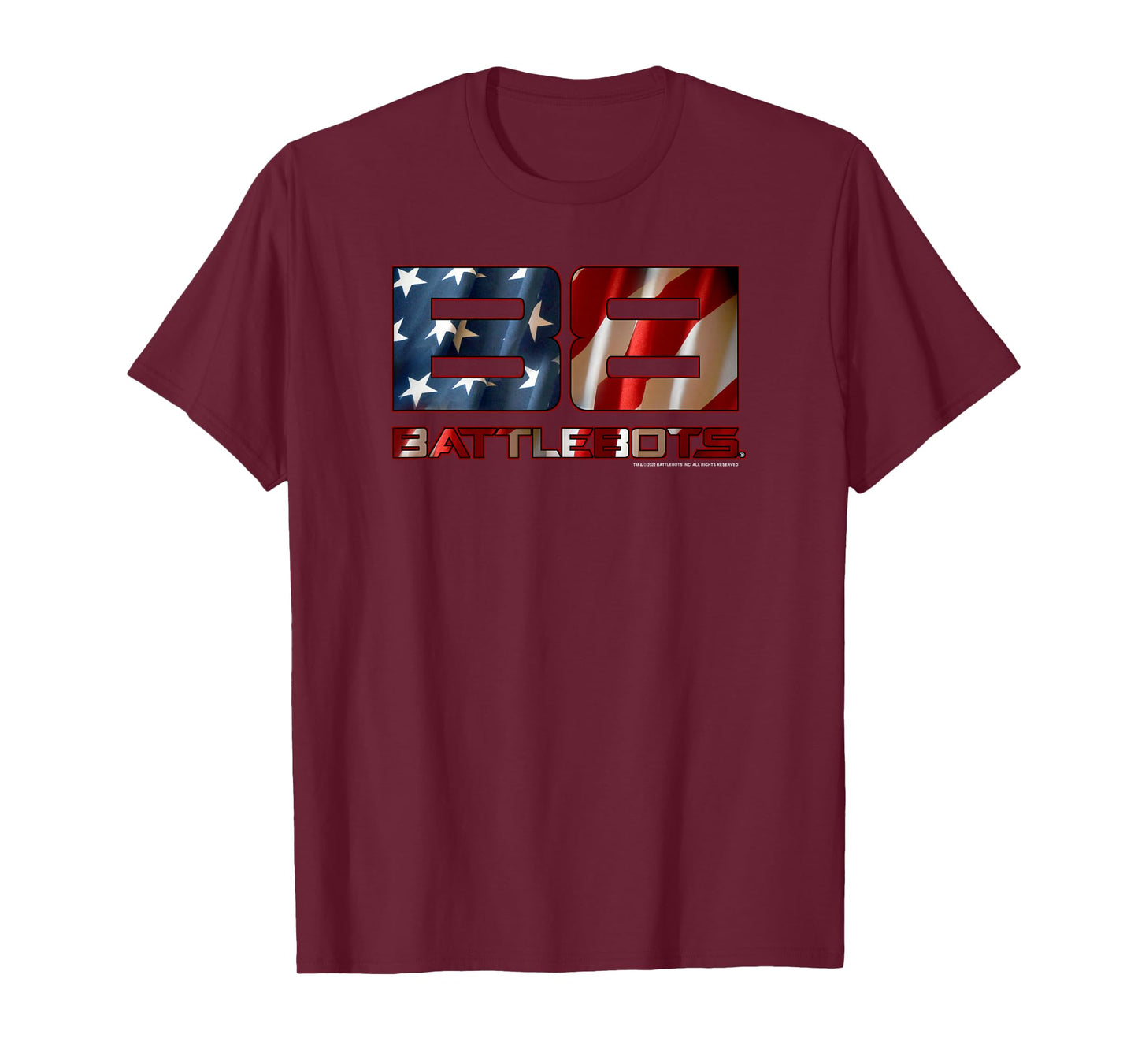 BattleBots Logo American Flag Fill T-Shirt Small