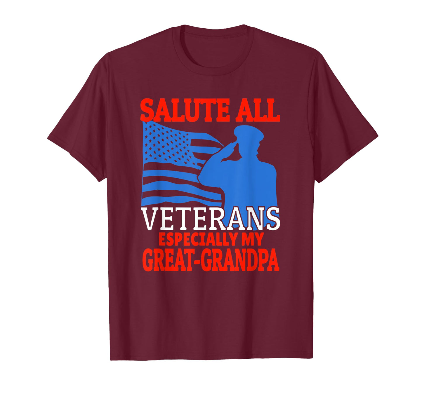 Veteran Granddaughter Grandson Support Great-Grandpa T-Shirt