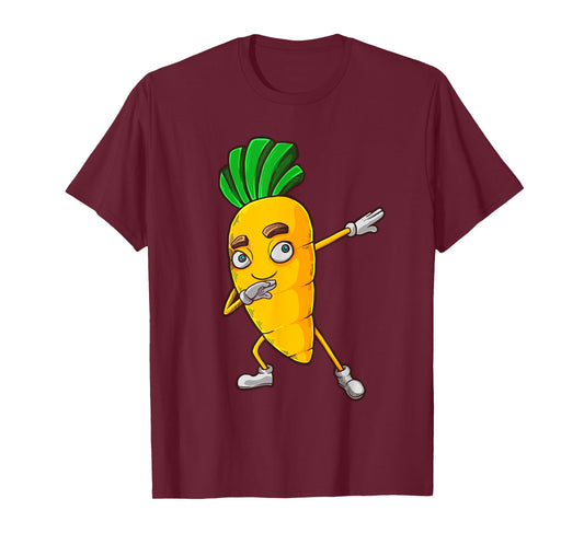 Funny Dabbing Carrot Gift | Cute Vegetable Lover Men Women T-Shirt