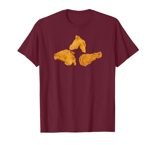 Chicken Wing Costume Halloween Fried Breast Drumsticks Woman T-Shirt