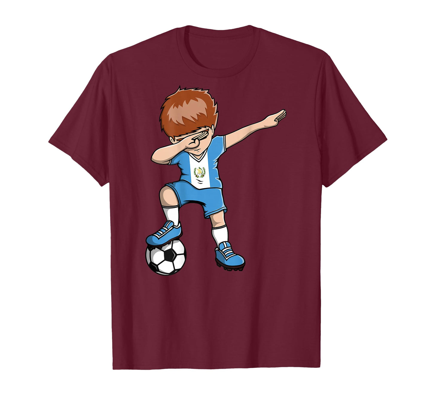 Dabbing Soccer Boy Guatemala Jersey Guatemalan Football Fans T-Shirt