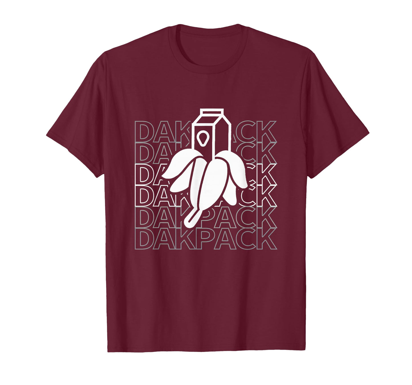 Milky Banana Funny Text Dakpack Vintage For Men Women Kids T-Shirt