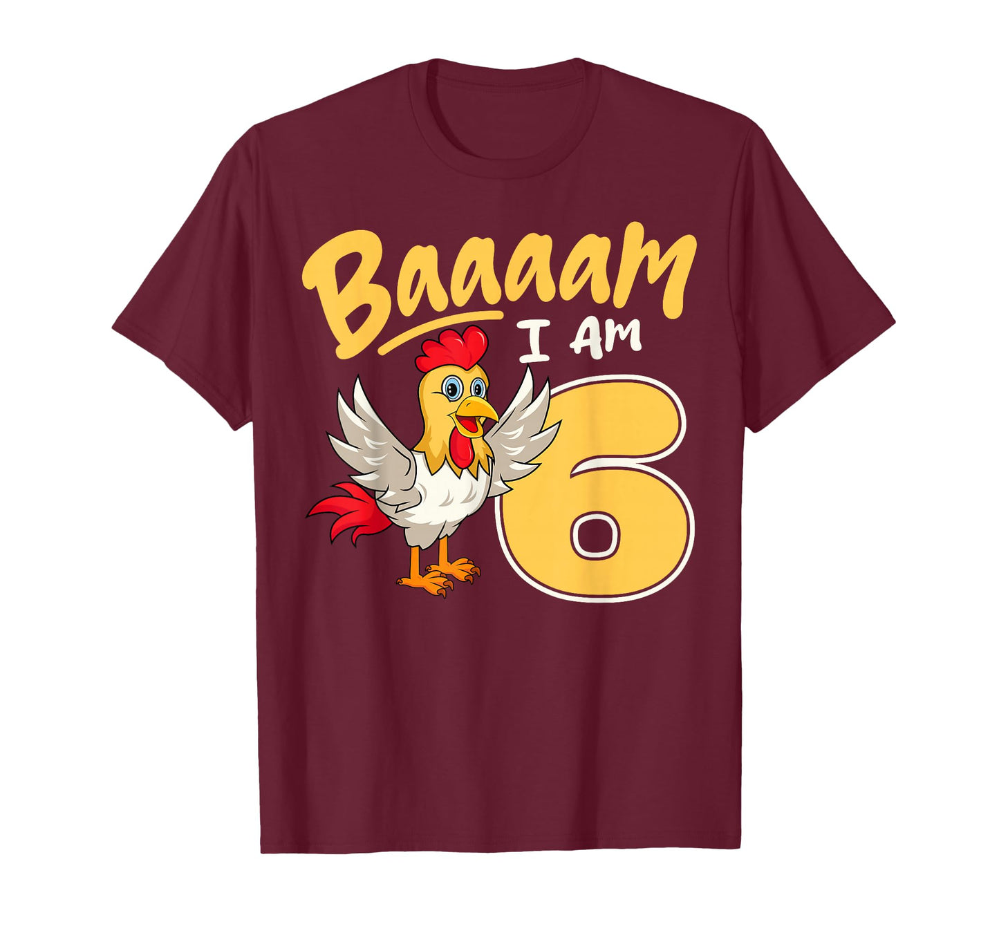 Chicken 6th Birthday Farm Party Chick Barnyard Cluck Barn T-Shirt
