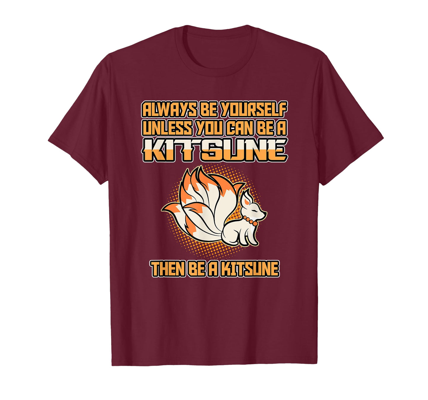 Japanese Fox Cute Funny Anime Kawaii Kitsune Kami Inari Fox T-Shirt