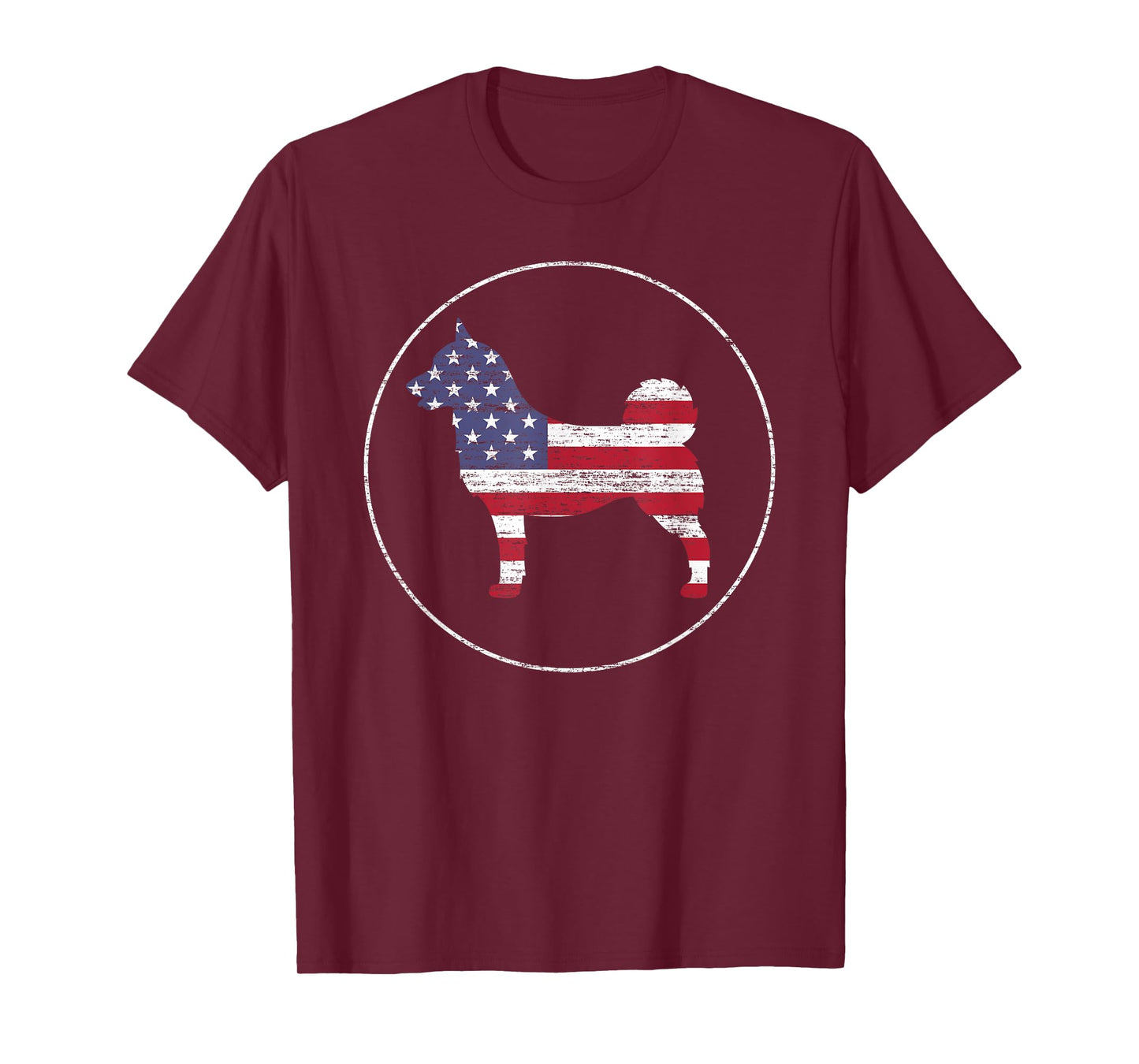 Norwegian Buhund American Flag Patriotic Dog Owner T-Shirt for Men Women