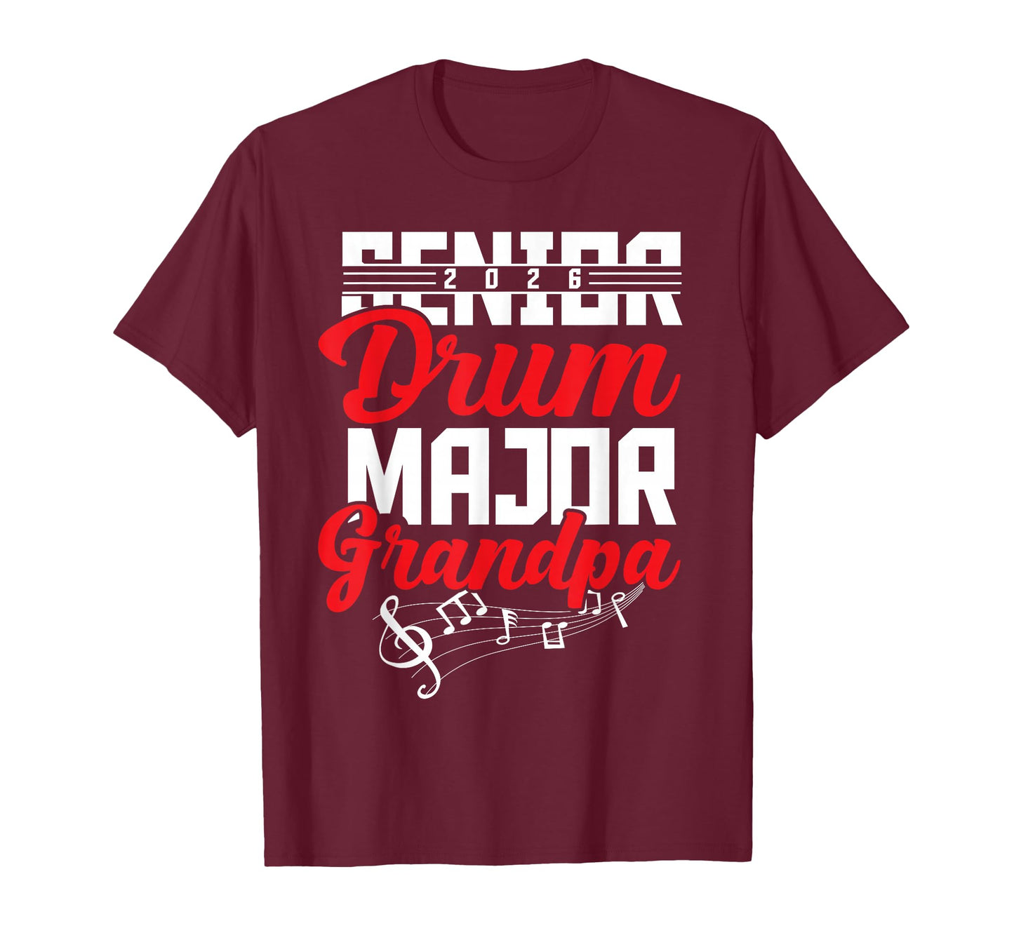 2026 Senior drum major Grandpa graduation matching T-Shirt