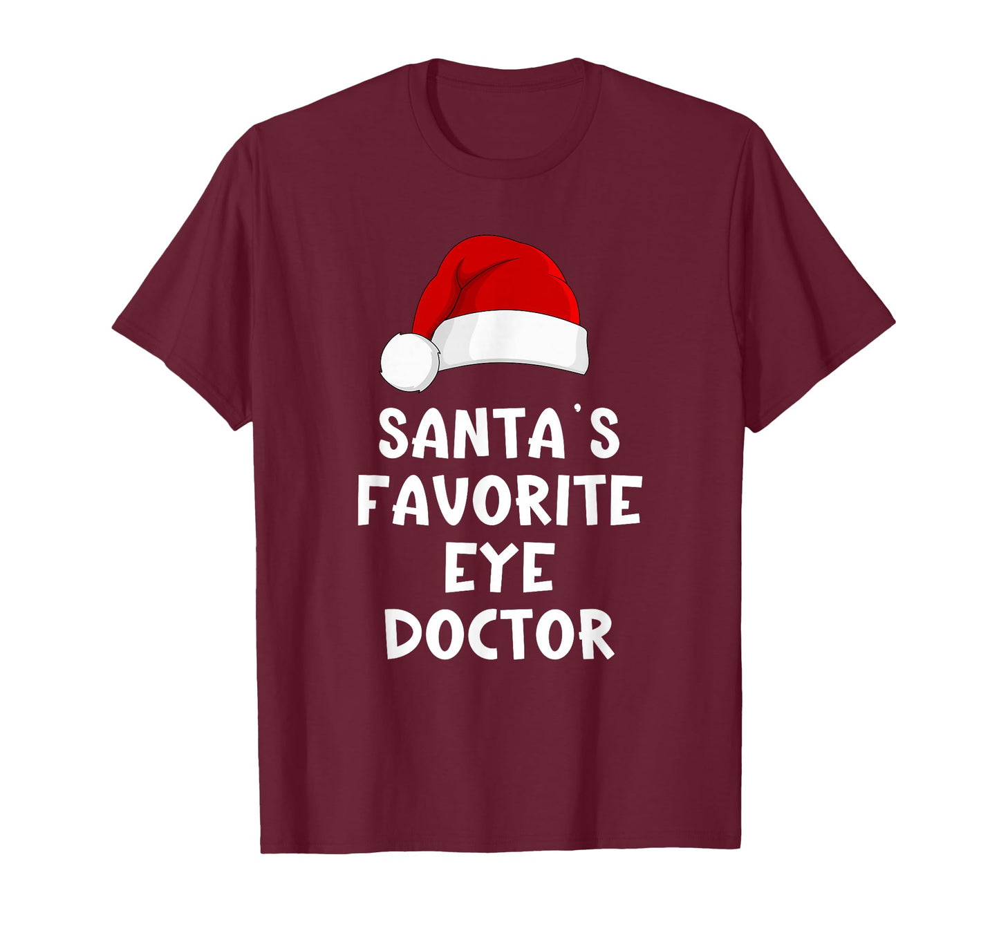 Christmas Santa's Favorite Eye Doctor Funny Xmas Pajama T-Shirt
