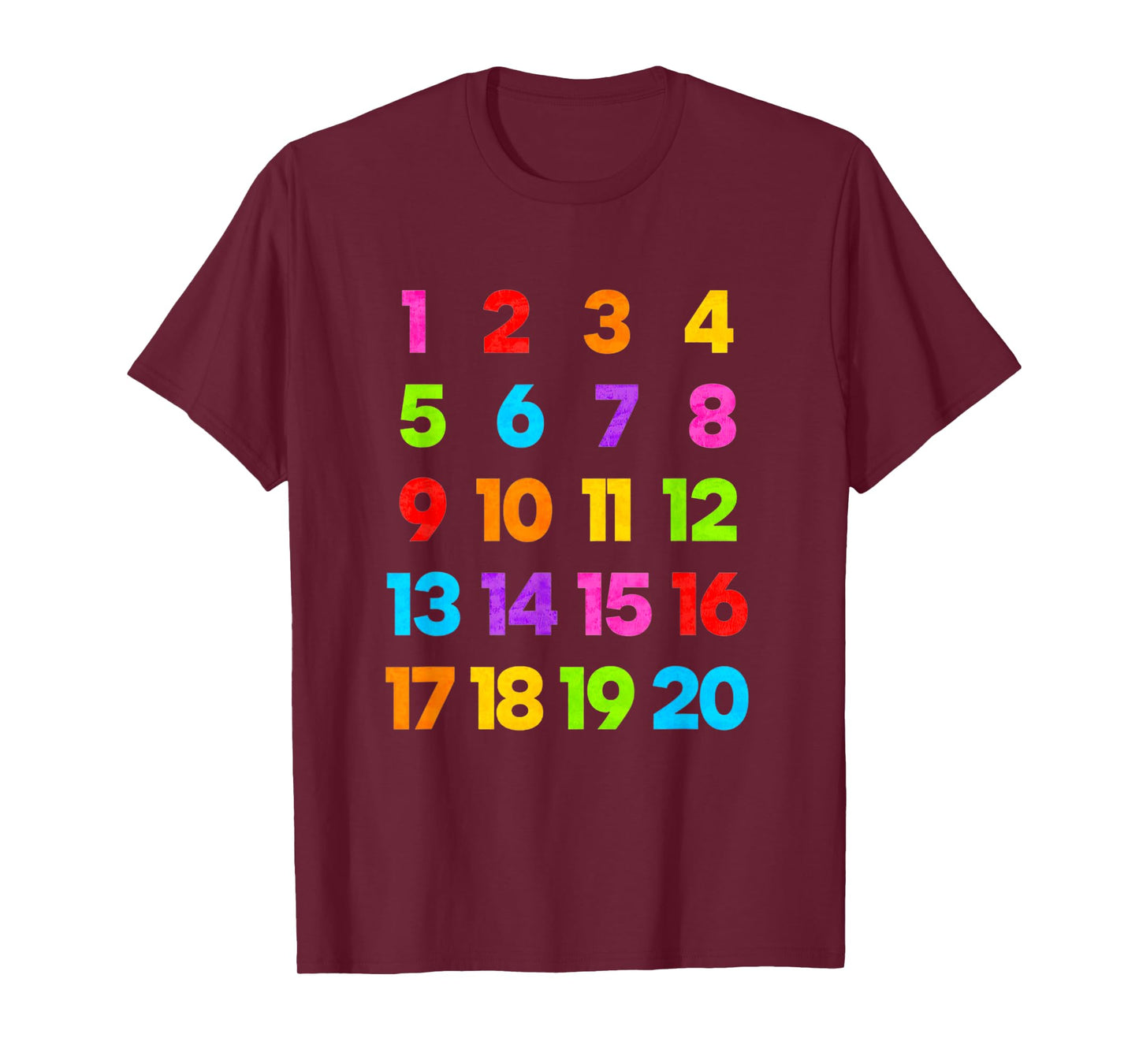 Counting 1-10 Learn to Count Number School Kids Teacher T-Shirt
