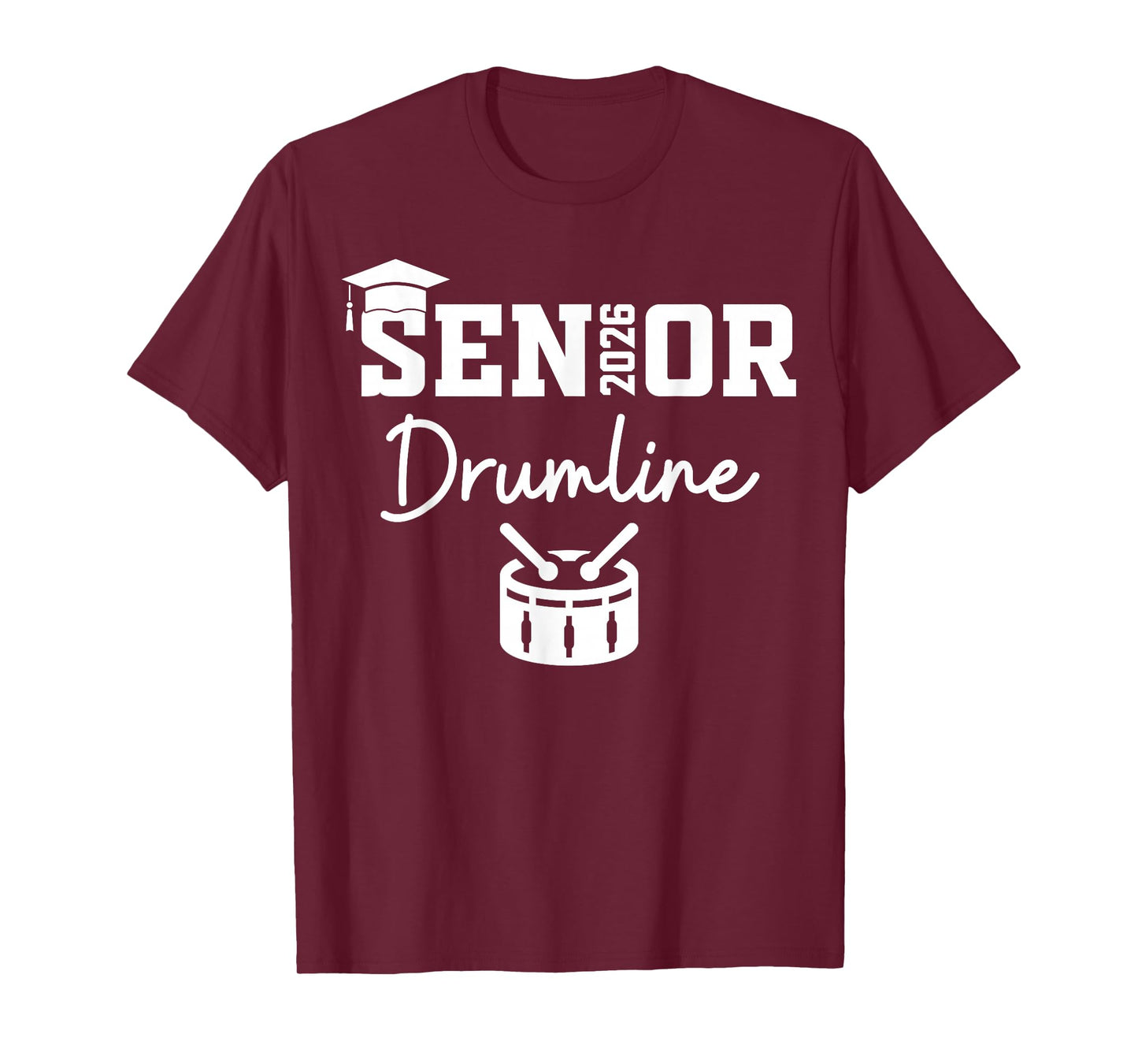 Senior Drumline Class Of 2026 Marching Band Graduation T-Shirt