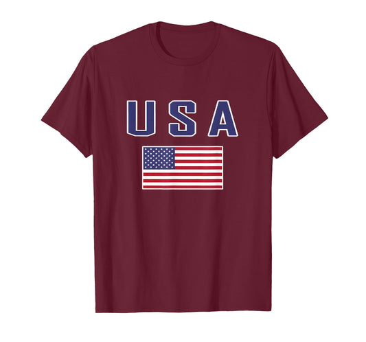 American Flag Cool Patriotic USA Flags Men Women T-Shirt