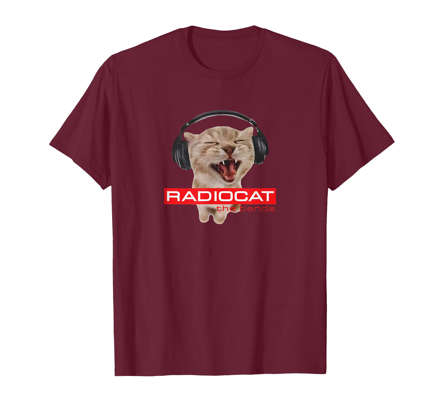 Kitten Headphones Cat Tech House Music Funny Cat Lover T-Shirt