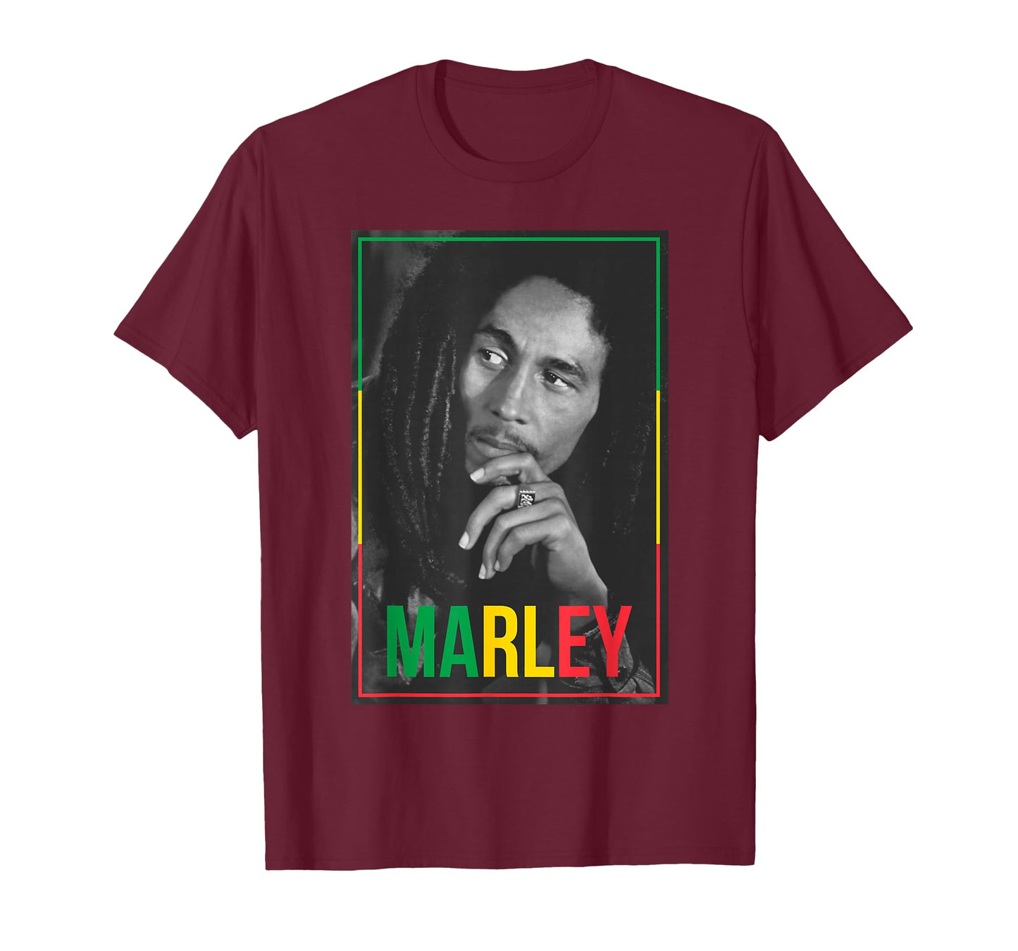 Official Bob Marley Photo White T-Shirt Small