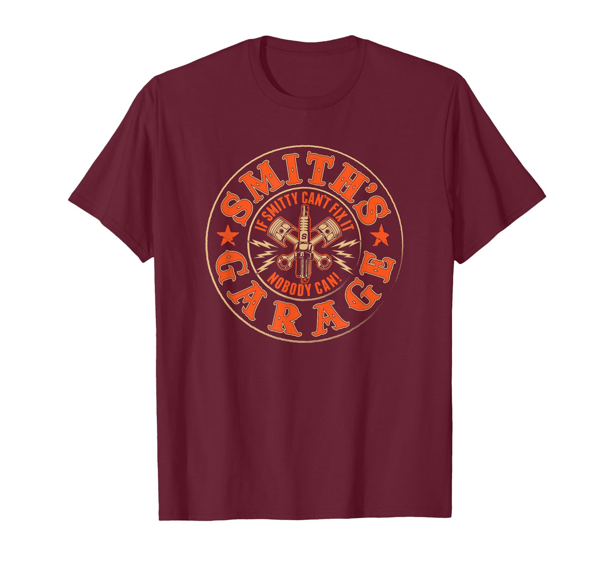 Smith's Garage Mechanic Hot Rod Biker t-shirt