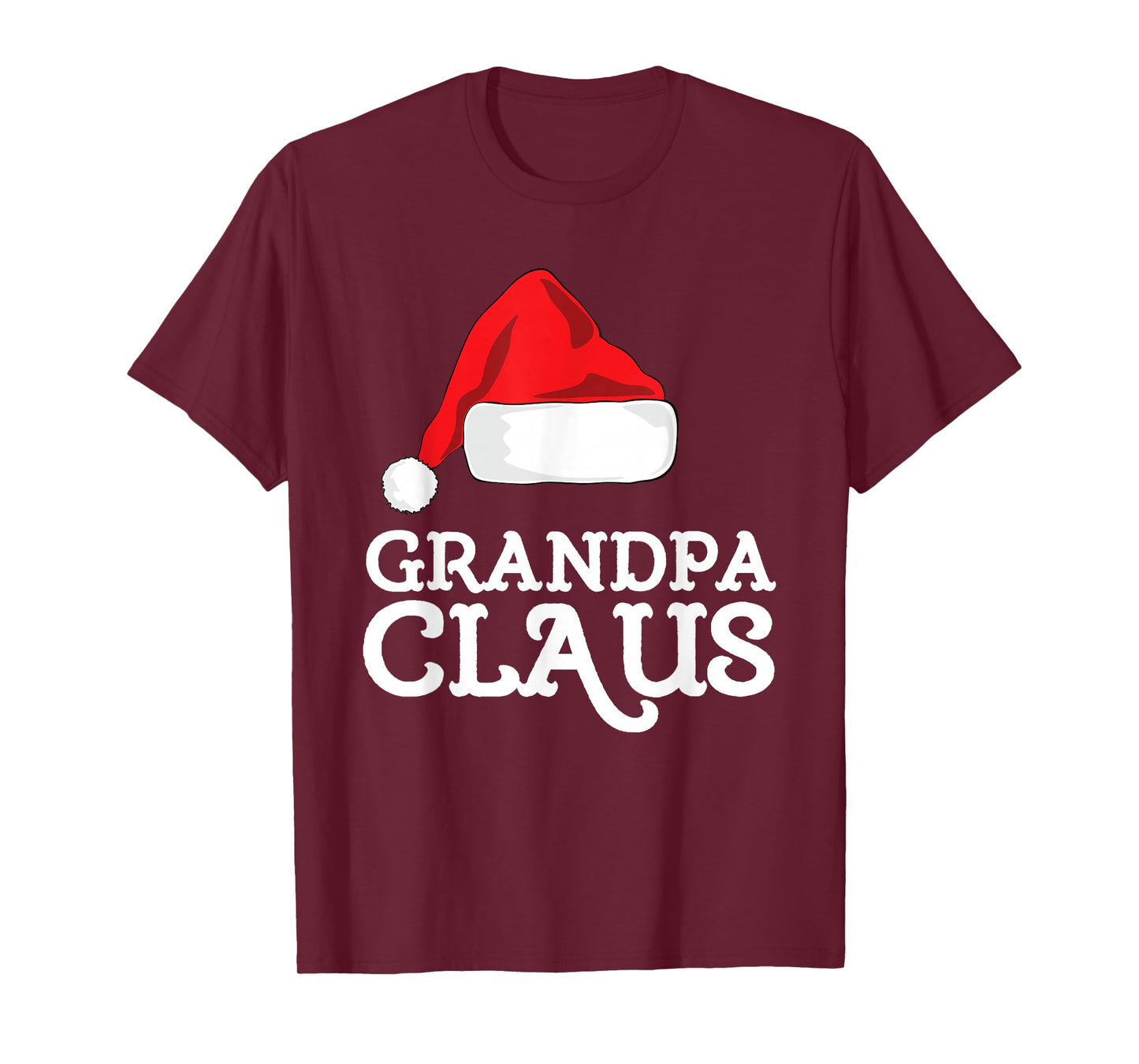 Grandpa Claus Christmas Santa's Hat Pajama Family Xmas T-Shirt