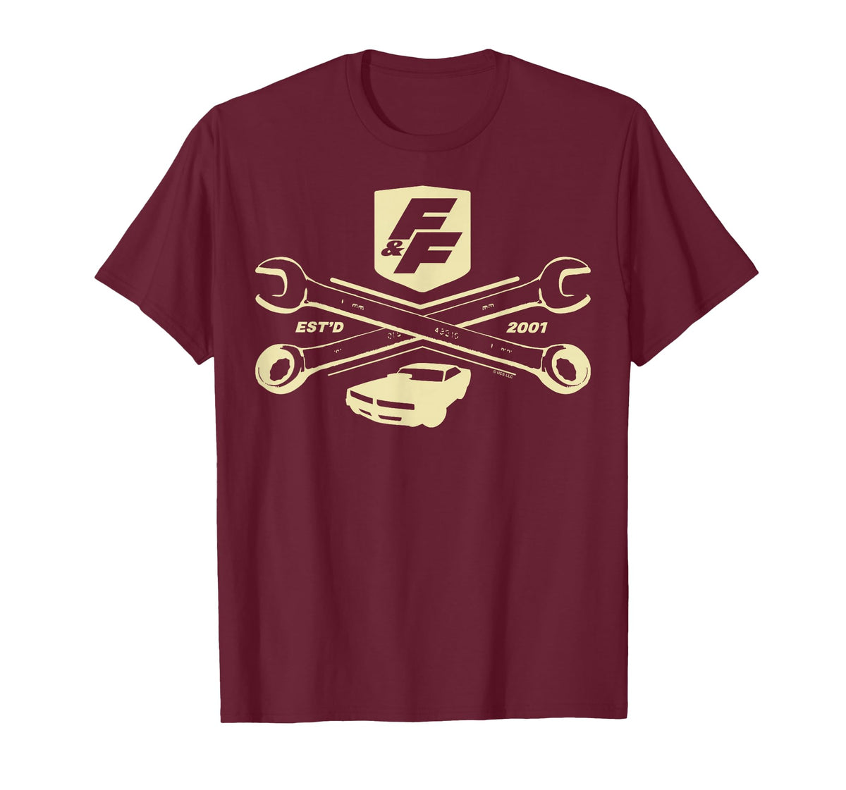 Fast & Furious EST'D 2001 Crossed Wrench Logo T-Shirt