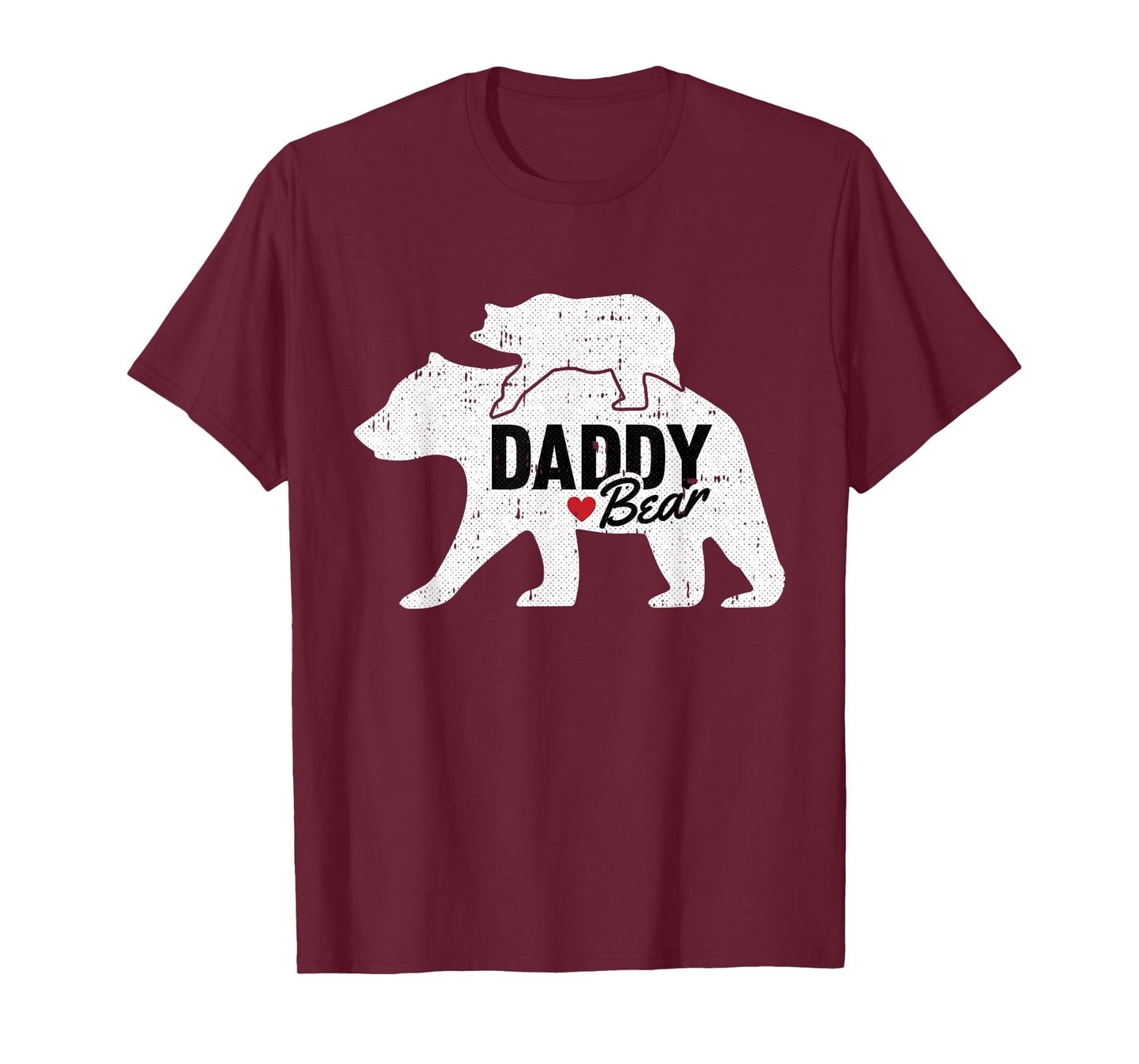 Daddy Bear Fathers Day Cute Baby Cub Papa Dad-a Pops T-Shirt Small