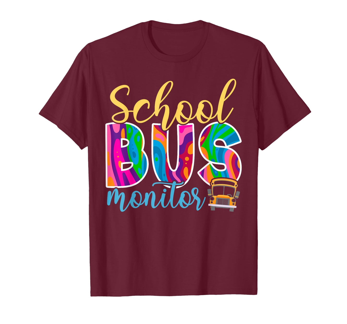 Cute School Bus Monitor T-Shirt