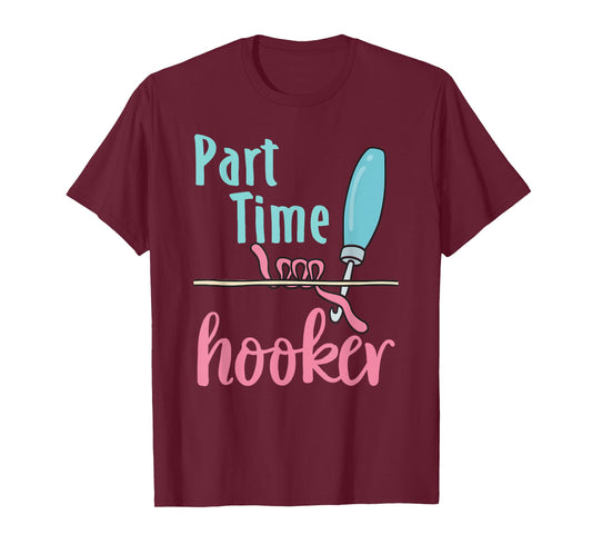 Cool Rug Hooking Artist Gifts and Apparel Unisex Adult Funny Rug Hooking T-Shirt X-Small Black Crew Neck Short Sleeve Modern Funny Letter Print Fun Humorous 'hooker' Pun Design