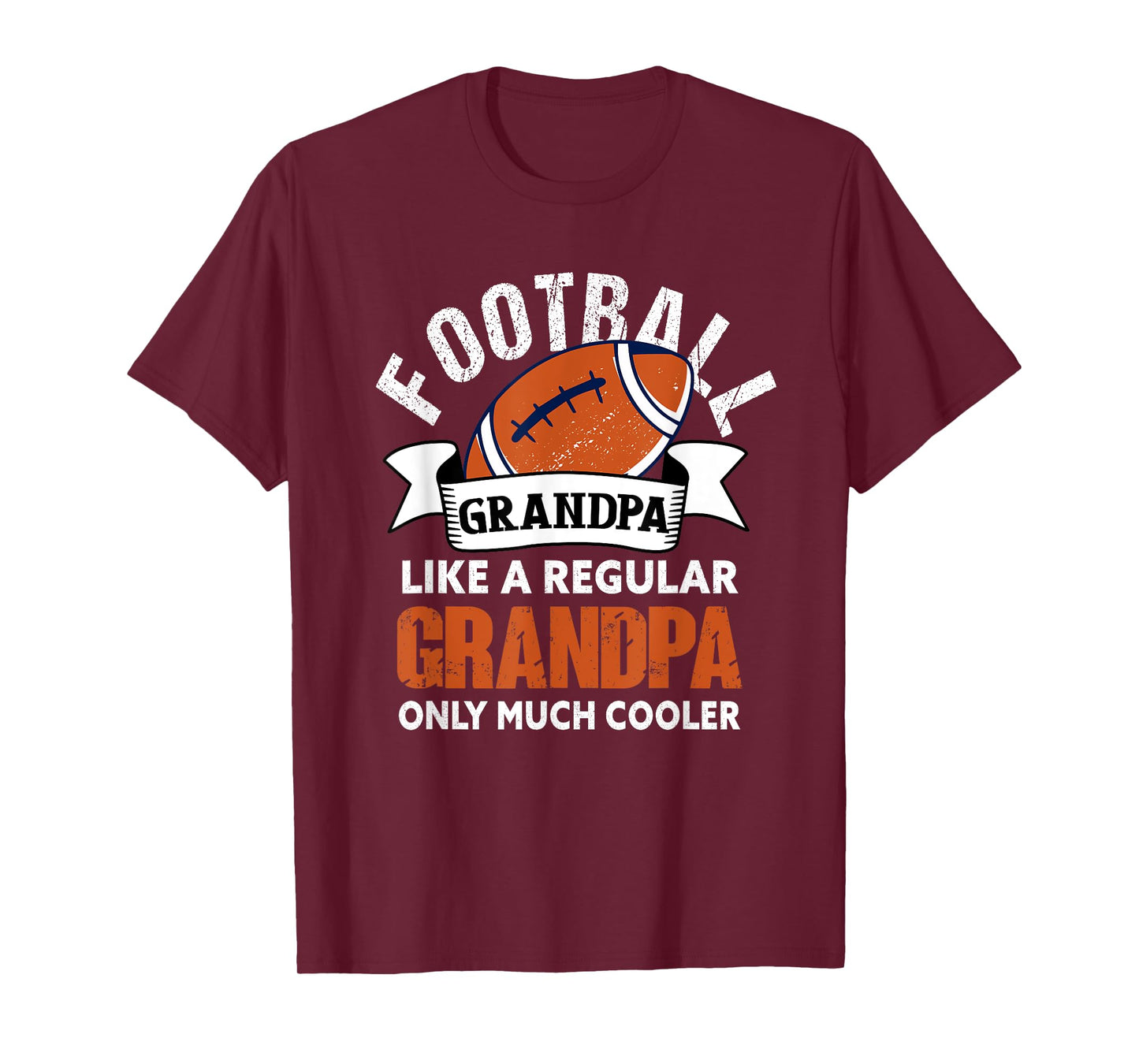 Football Grandpa - Funny Grandfather American Football T-Shirt